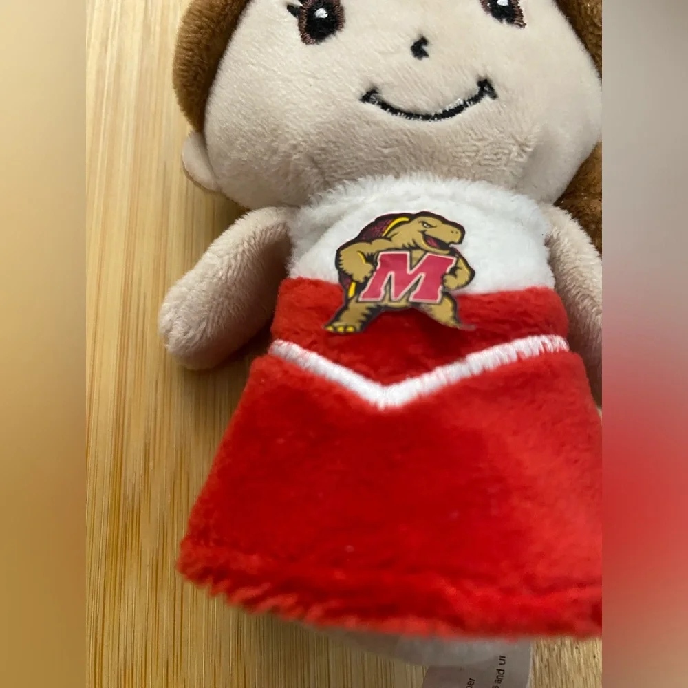 NCAA Maryland Terrapins Terps Plush Cheerleader Doll Stuffed Animal